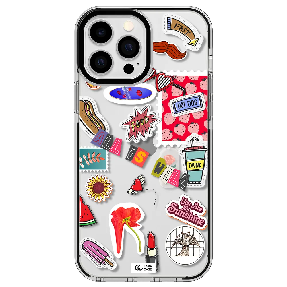 All Is Well Apple iPhone 13 Pro Max impact black border Case