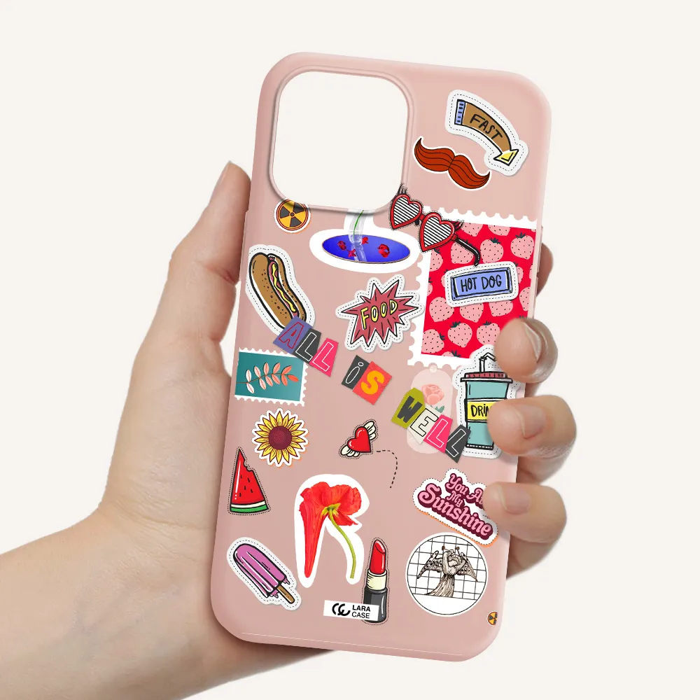 All Is Well Apple iPhone 13 Pro Max Silicone pastel pink Case