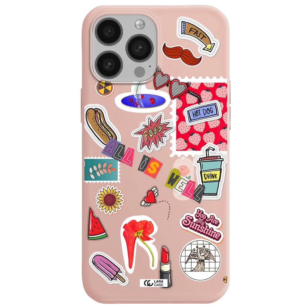 All Is Well Apple iPhone 13 Pro Silicone pastel pink Case