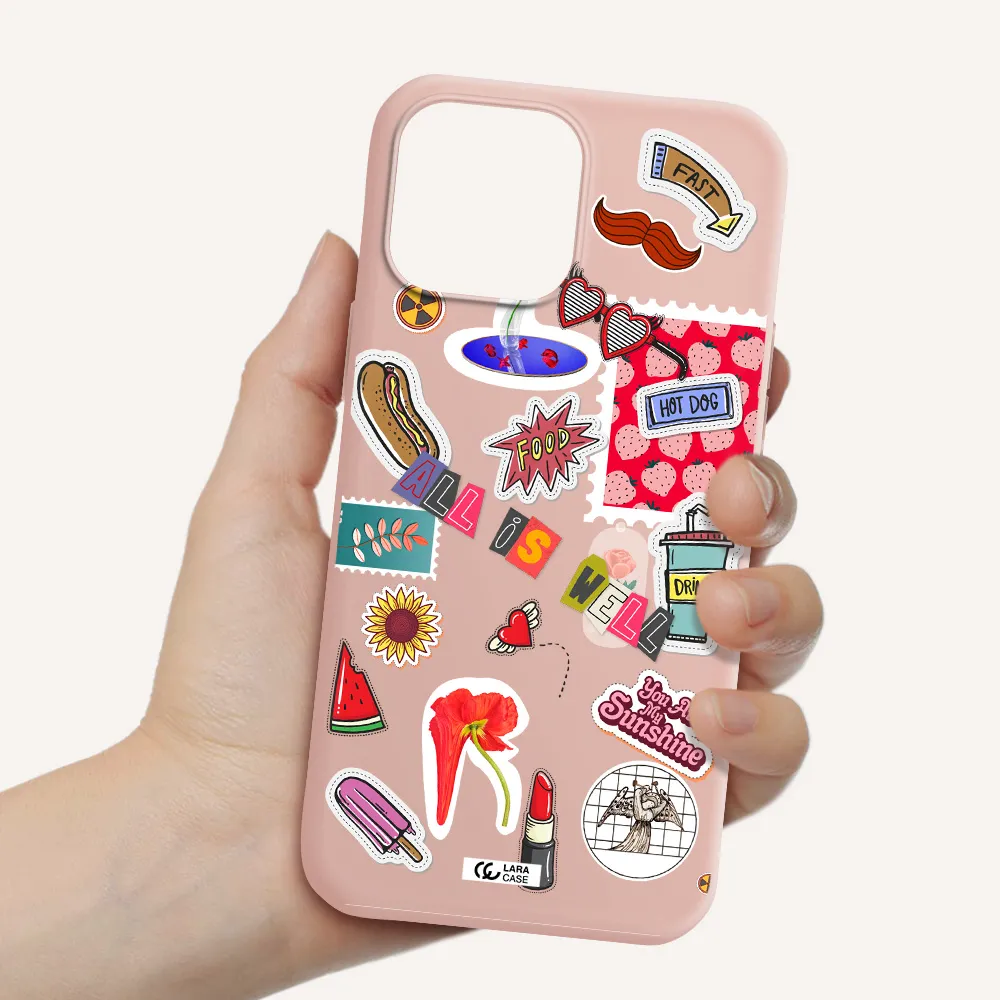 All Is Well Apple iPhone 13 Pro Silicone pastel pink Case