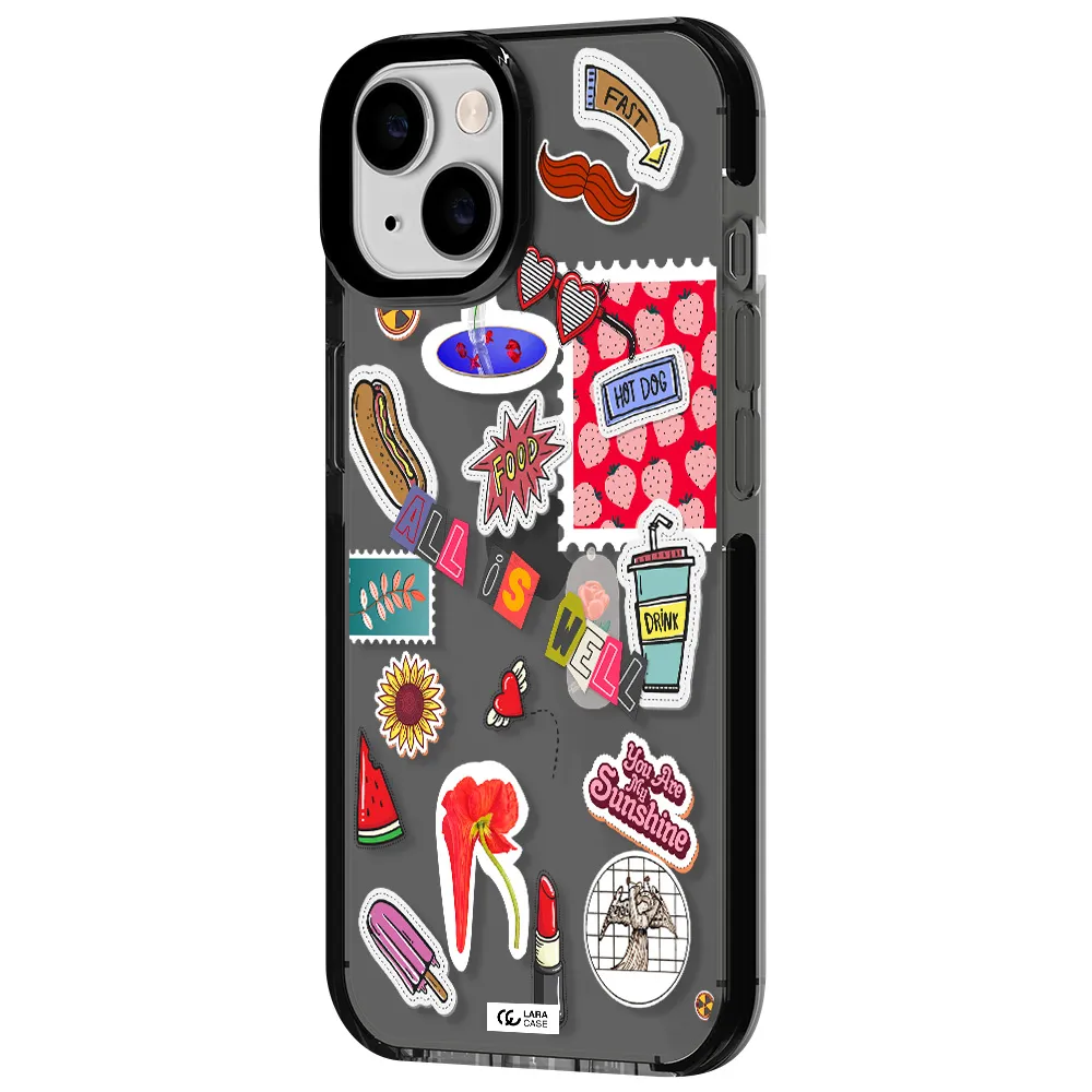 All Is Well Apple iPhone 14 impact Smoke Black Case