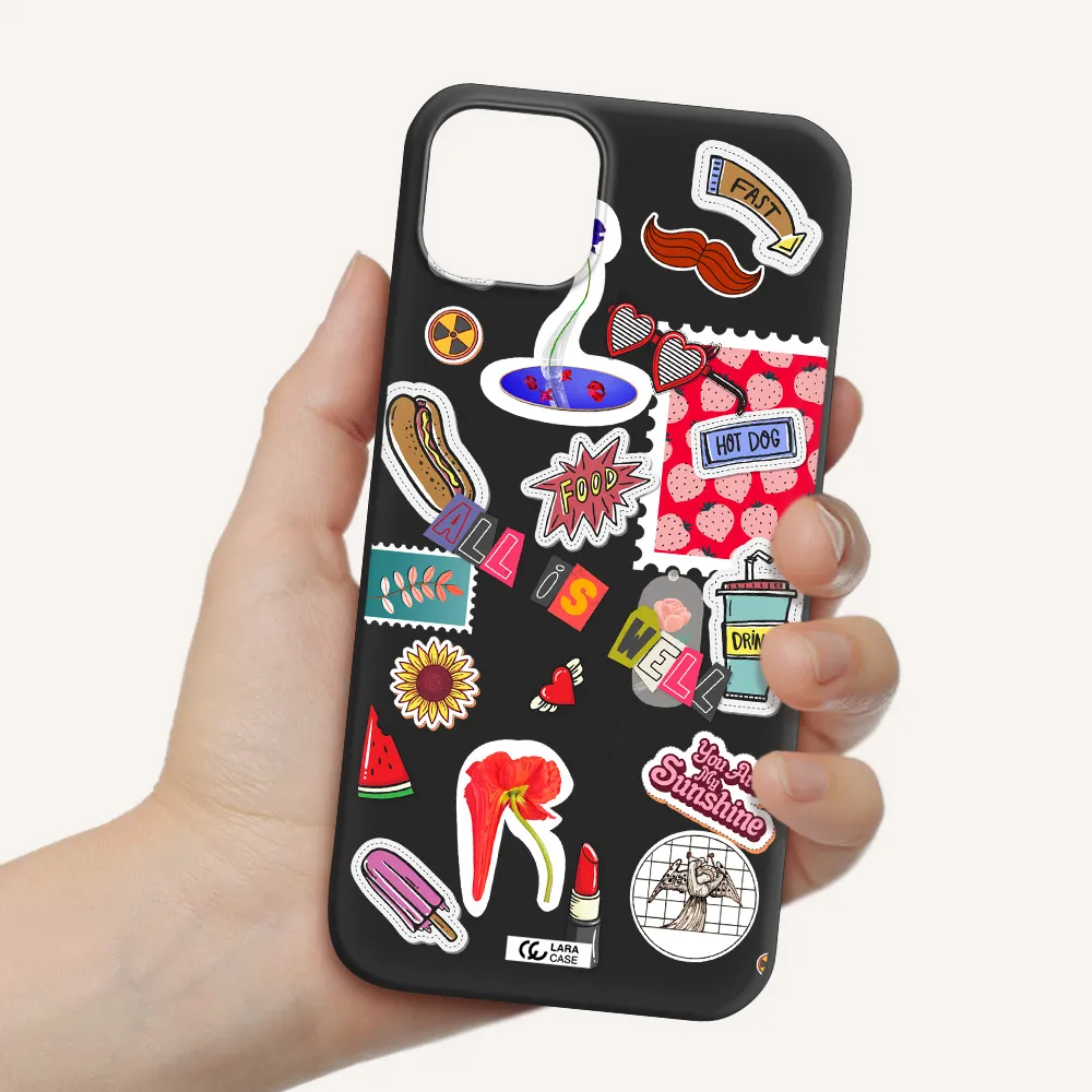 All Is Well Apple iPhone 14 plus Silicone black Case