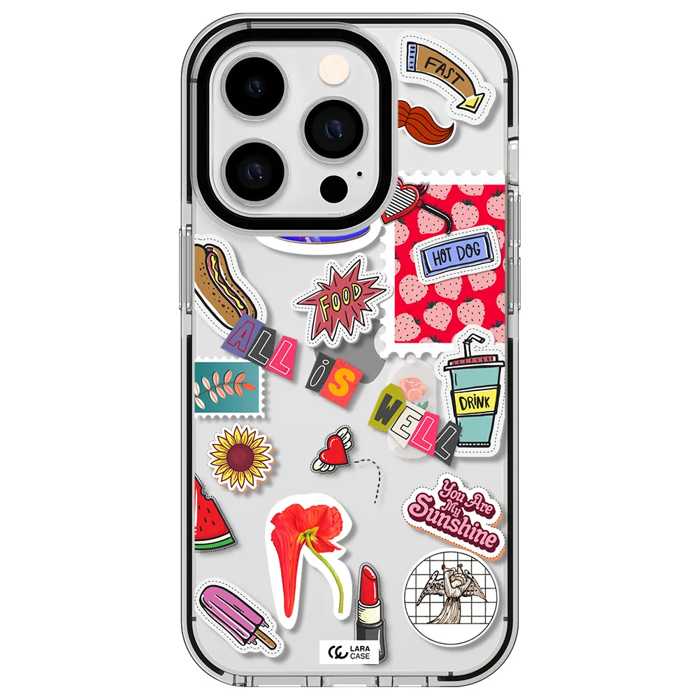 All Is Well Apple iPhone 14 pro impact black border Case