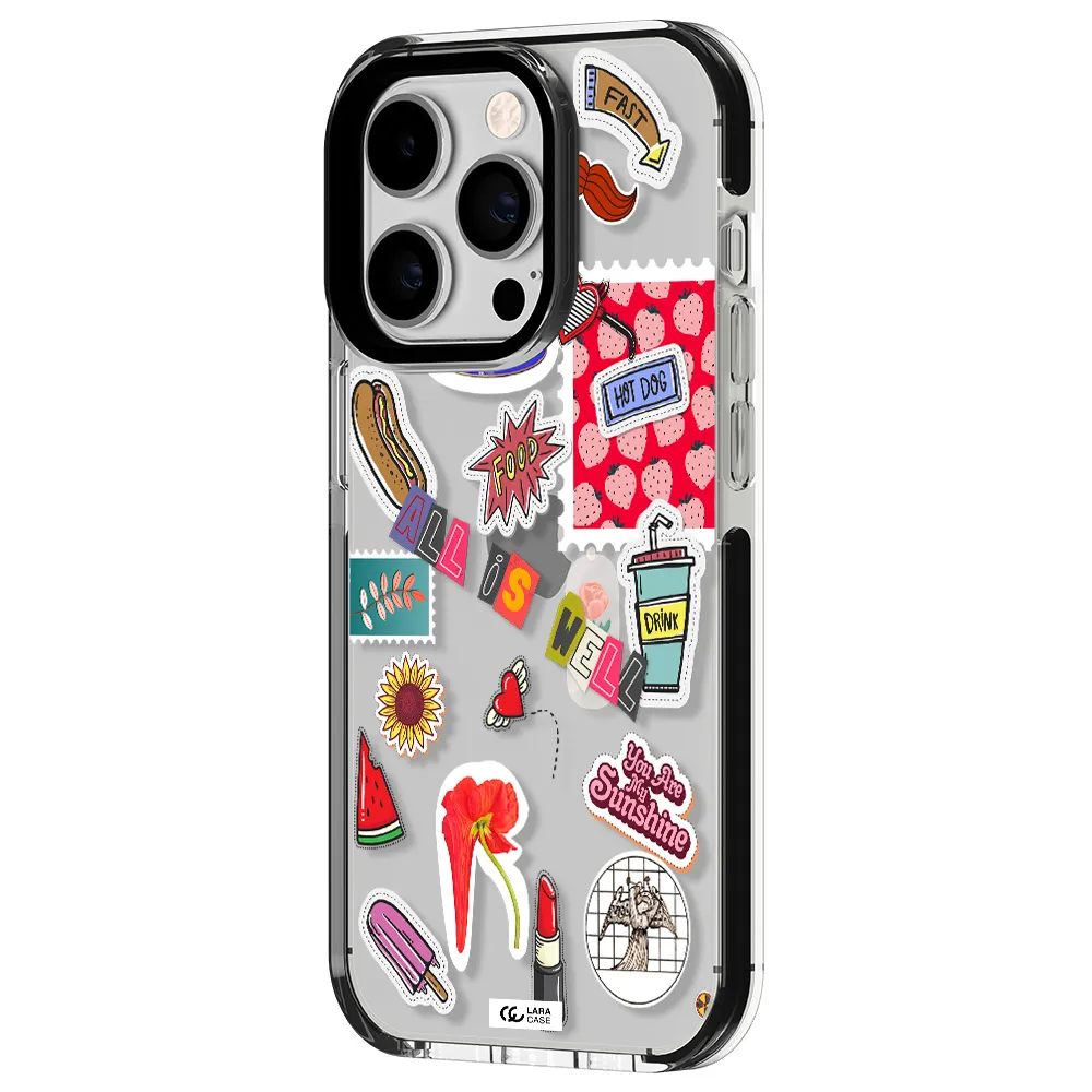 All Is Well Apple iPhone 14 pro impact black border Case