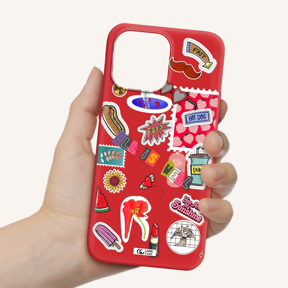 All Is Well Apple iPhone 14 pro Silicone Imperial Red Case