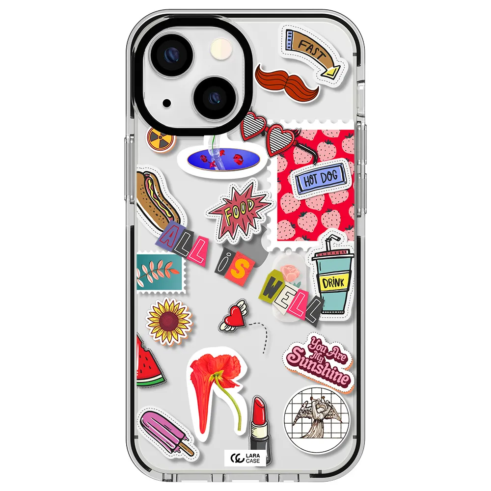 All Is Well Apple iPhone 15 impact black border Case