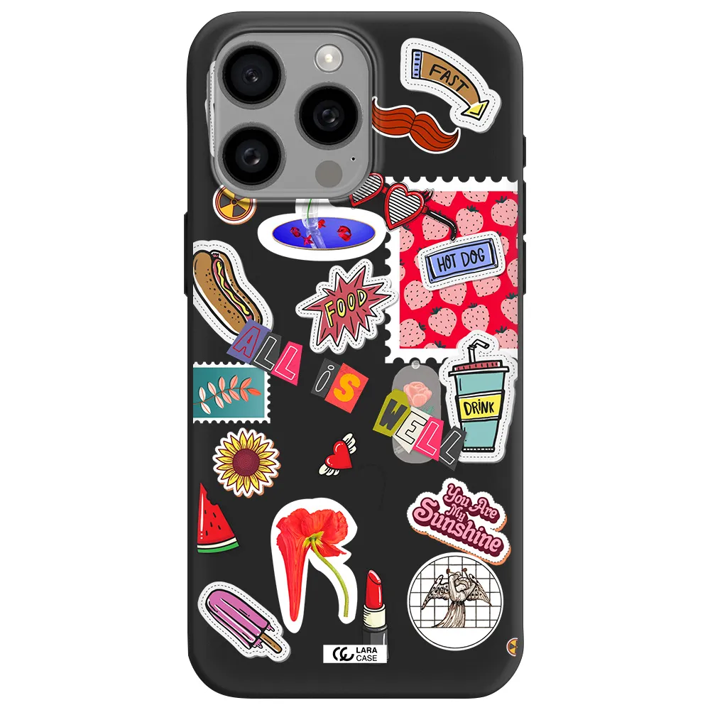 All Is Well Apple Iphone 15 Pro max Silicone black Case