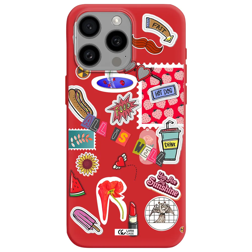 All Is Well Apple Iphone 15 Pro Max Silicone Imperial Red Case
