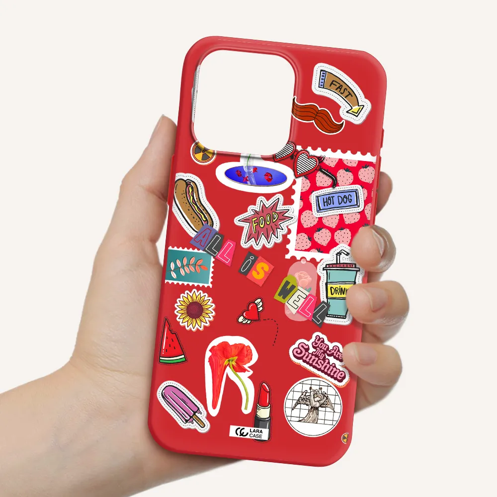 All Is Well Apple Iphone 15 Pro Max Silicone Imperial Red Case