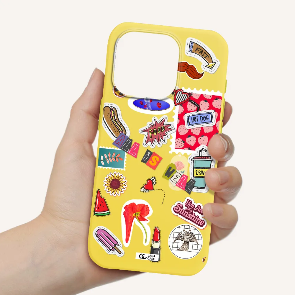 All Is Well Apple Iphone 15 Pro Silicone Canary Yellow Case