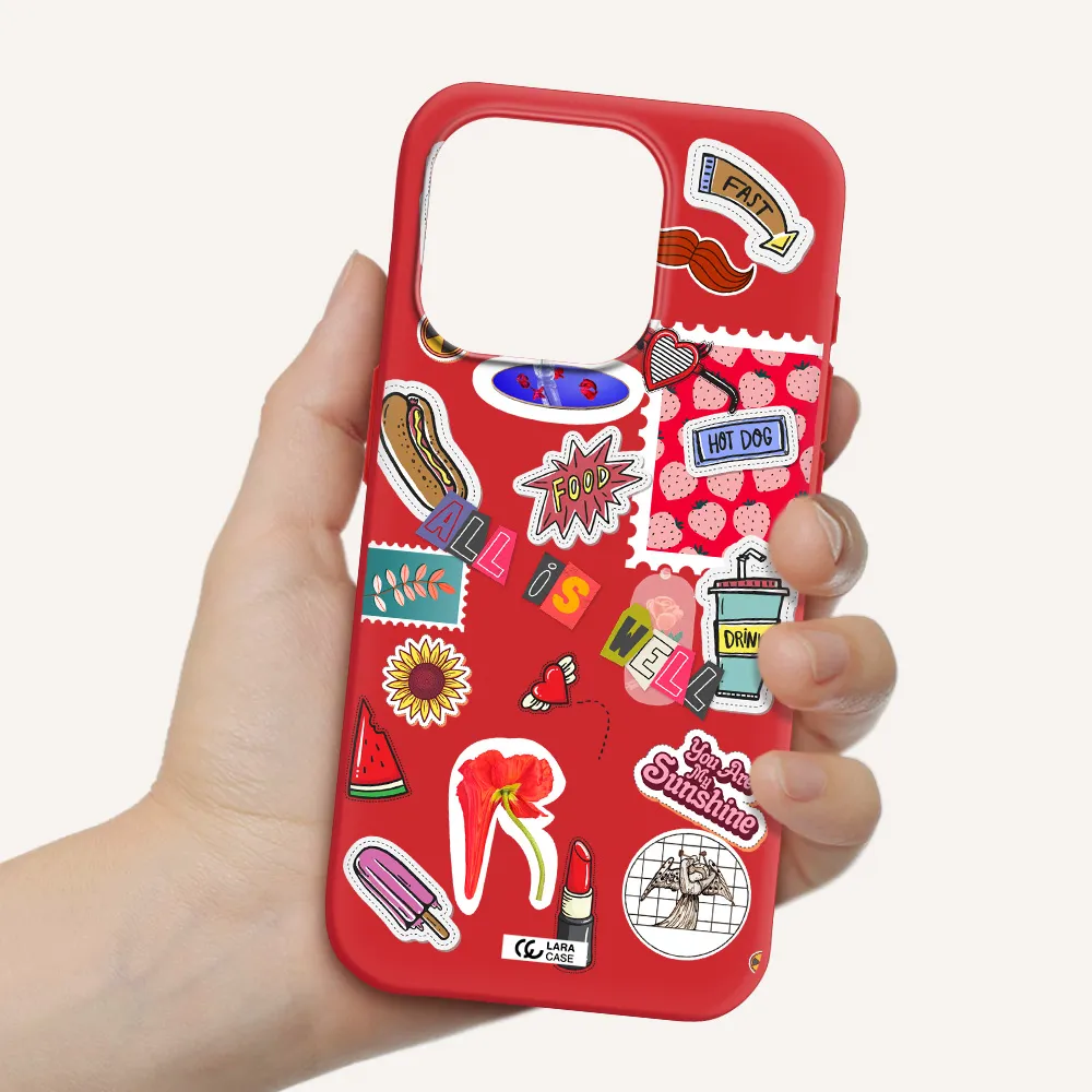 All Is Well Apple Iphone 15 Pro Silicone Imperial Red Case