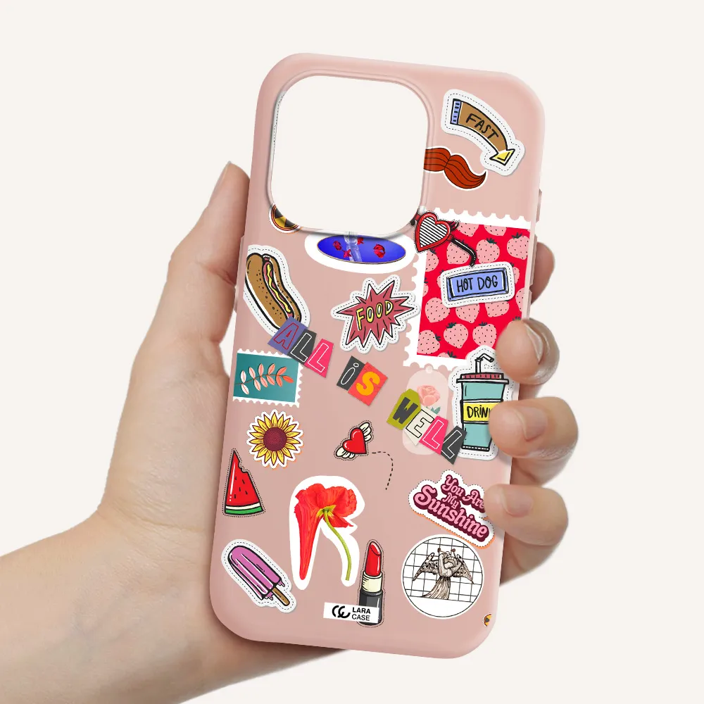 All Is Well Apple Iphone 15 Pro Silicone Pastel Pink Case