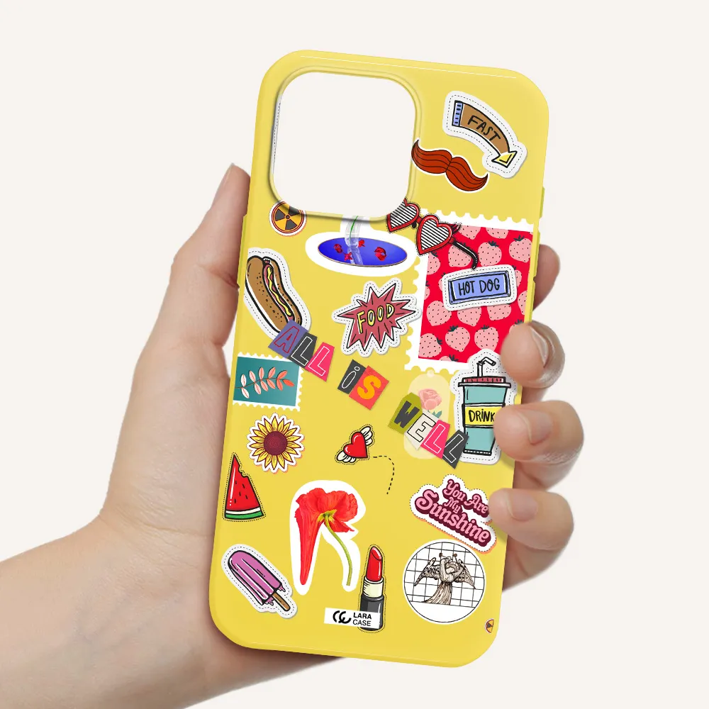 All Is Well Apple Iphone 16 Pro Max Silicone Canary Yellow Case