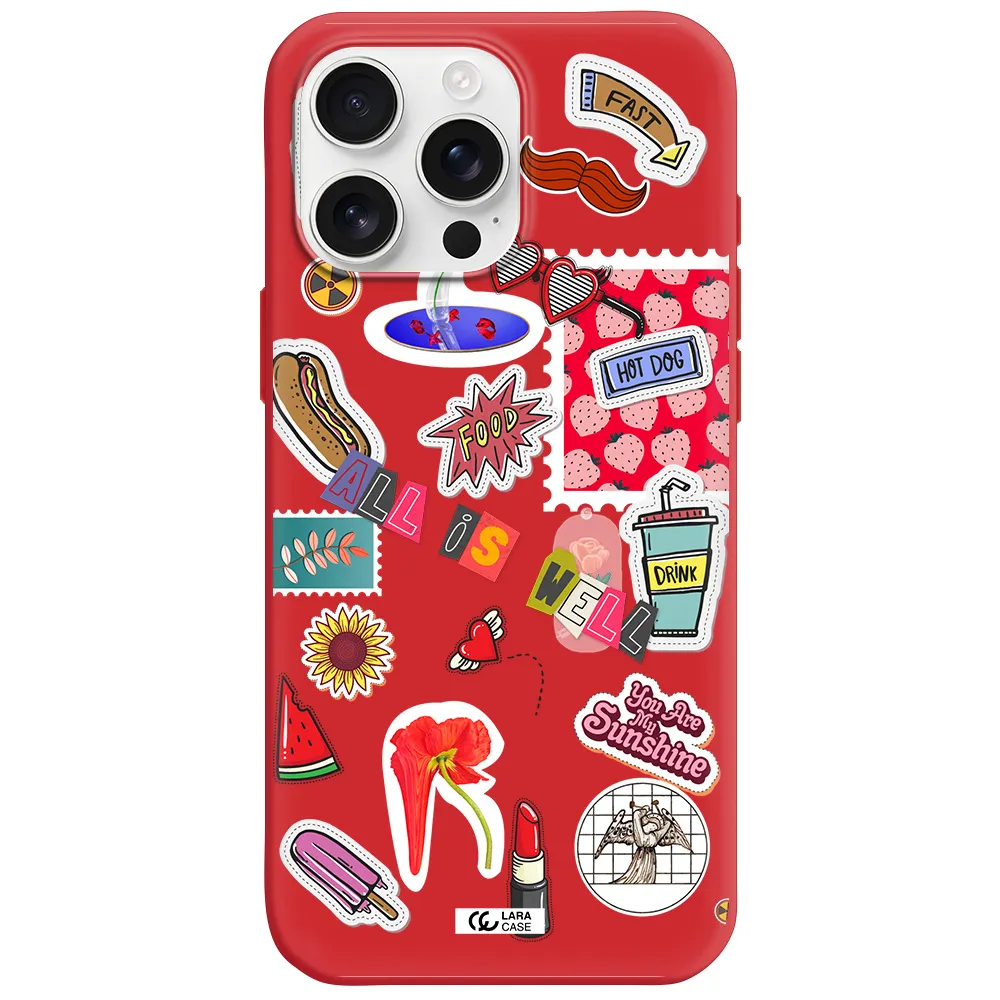 All Is Well Apple Iphone 16 Pro Max Silicone Imperial Red Case