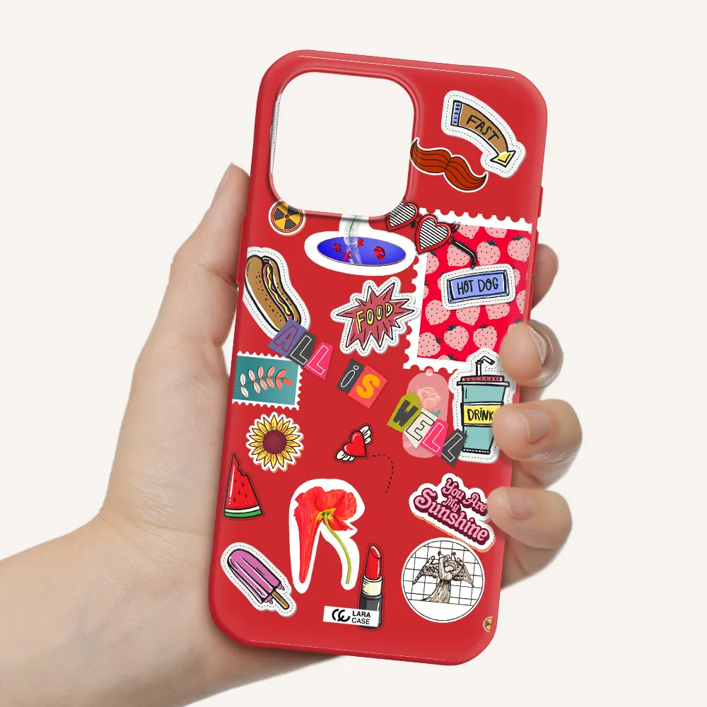 All Is Well Apple Iphone 16 Pro Max Silicone Imperial Red Case