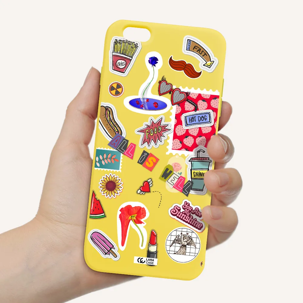 All Is Well Apple iPhone 6 plus Silicone canary yellow Case