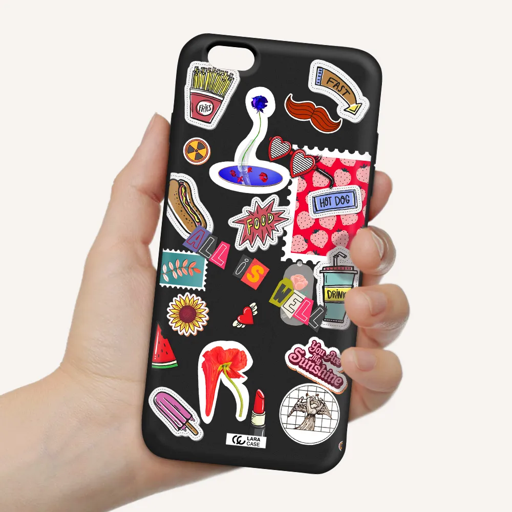 All Is Well Apple iPhone 6 s plus Silicone black Case