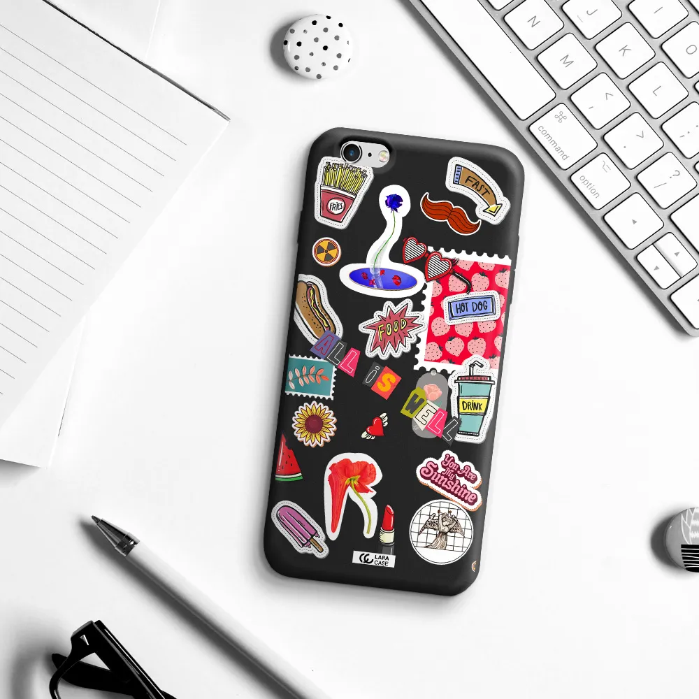 All Is Well Apple iPhone 6 s plus Silicone black Case