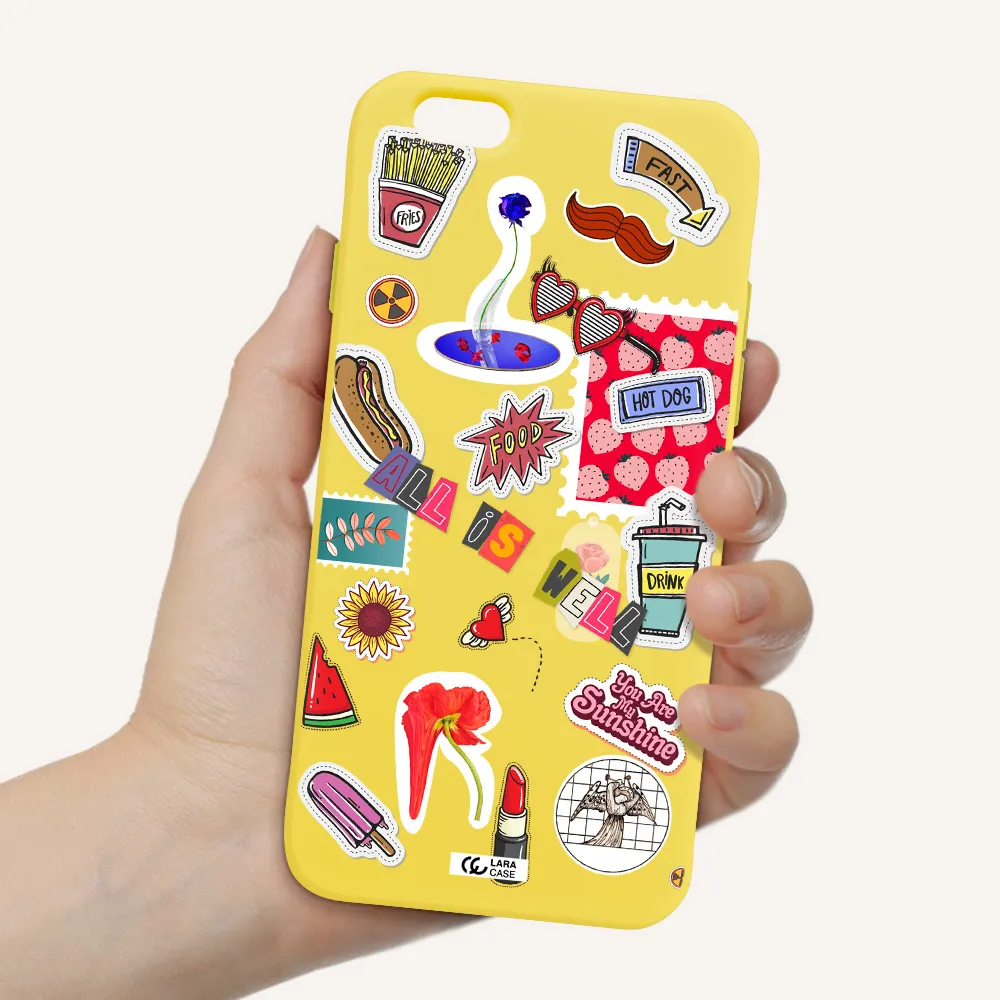 All Is Well Apple iPhone 6 Silicone canary yellow Case