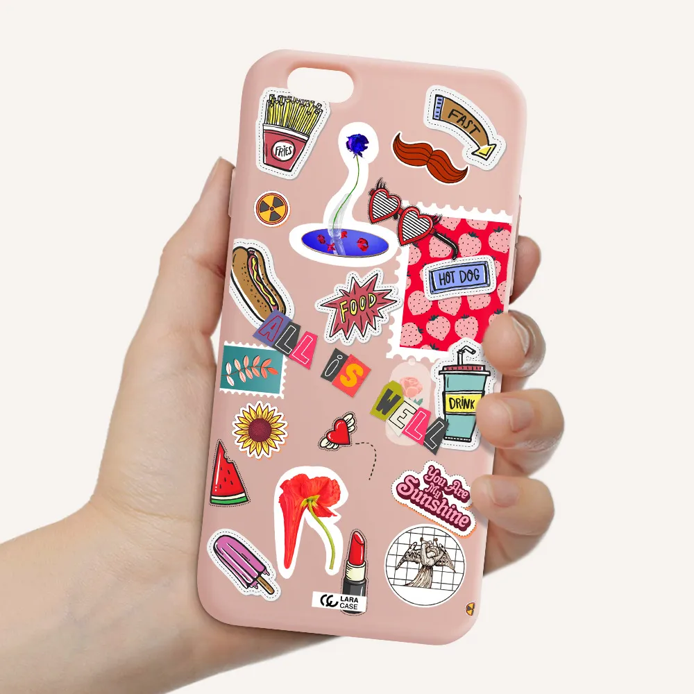 All Is Well Apple iPhone 6 Silicone pastel pink Case