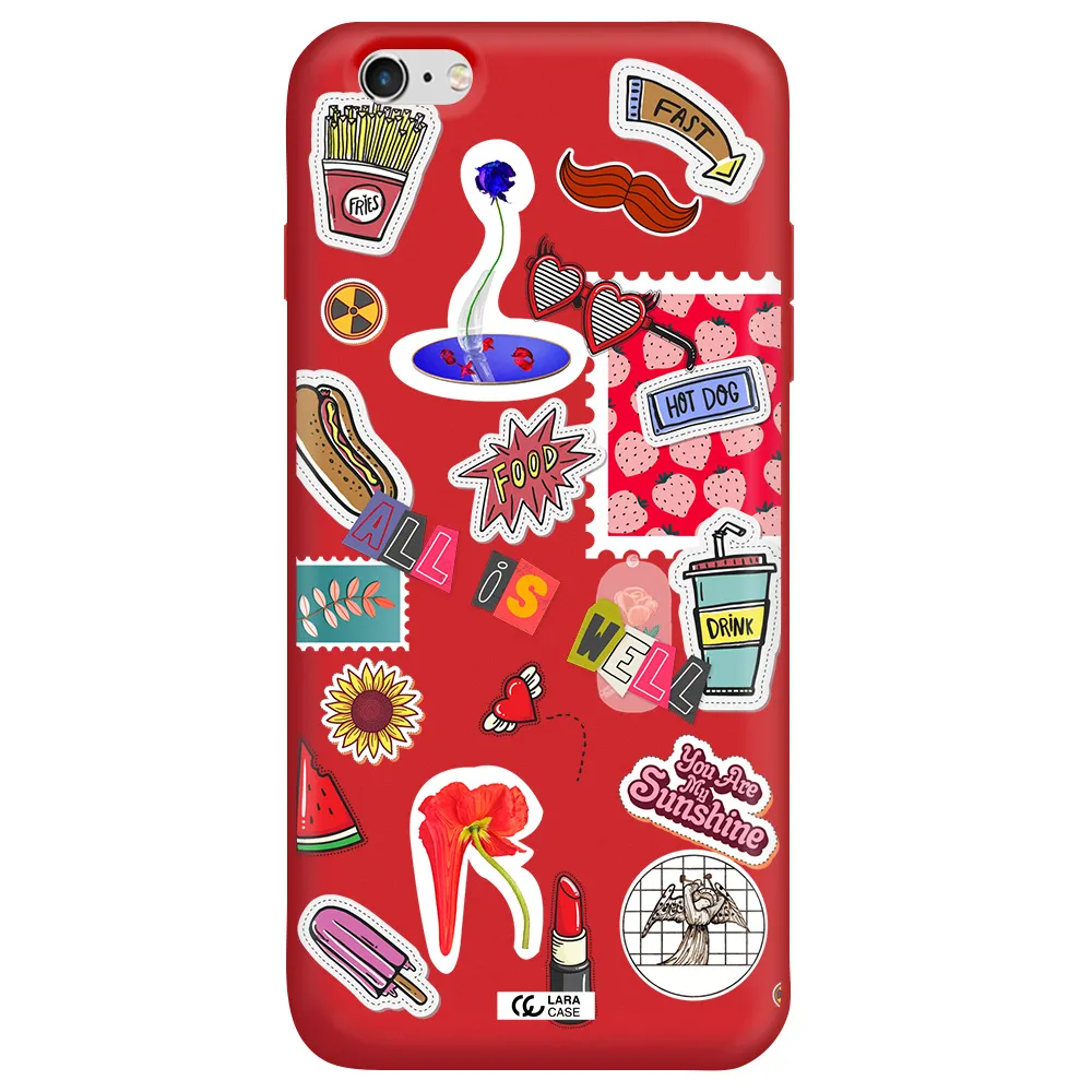 All Is Well Apple iPhone 6S Silicone Imperial Red Case