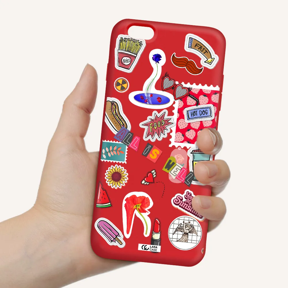 All Is Well Apple iPhone 6S Silicone Imperial Red Case