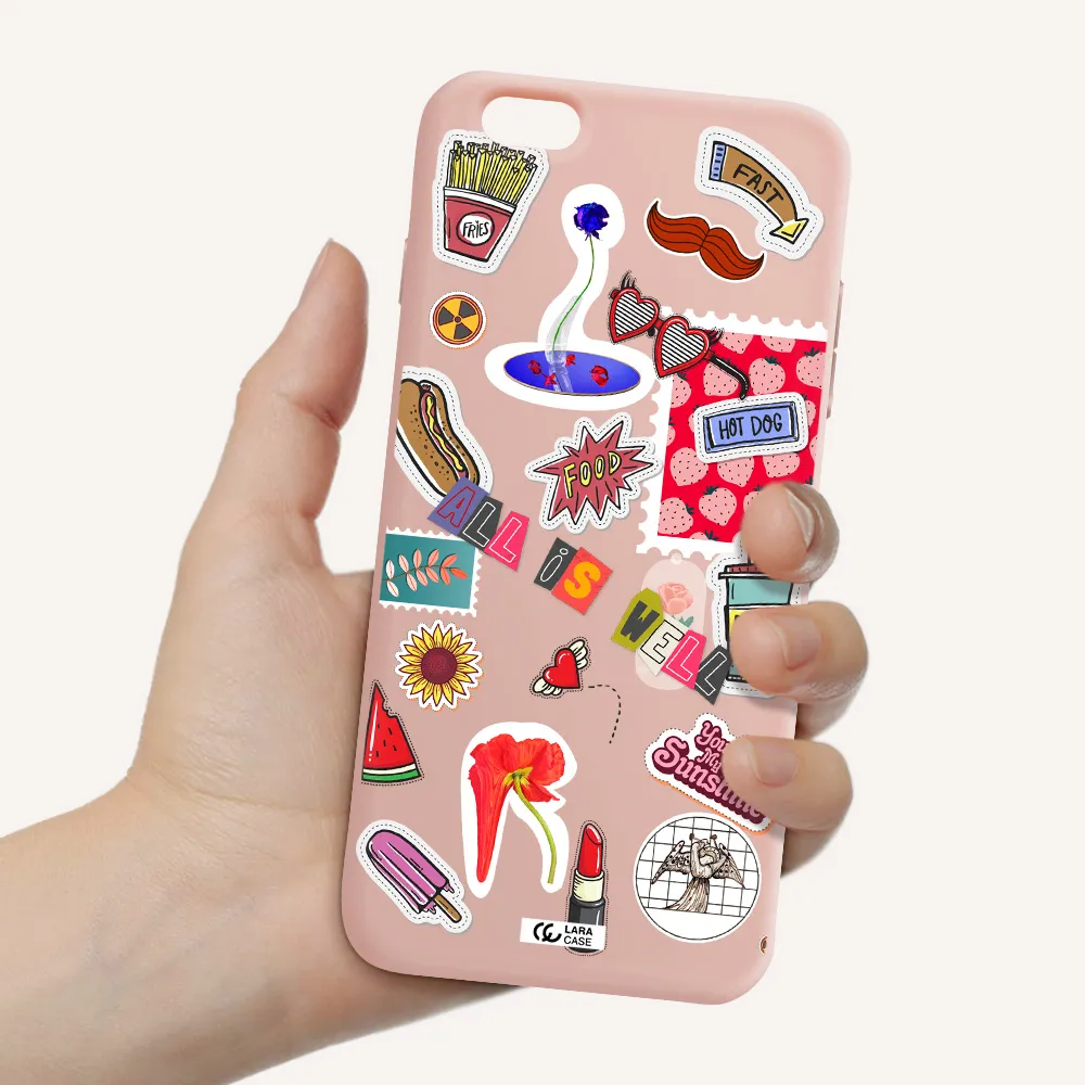 All Is Well Apple iPhone 6S Silicone pastel pink Case