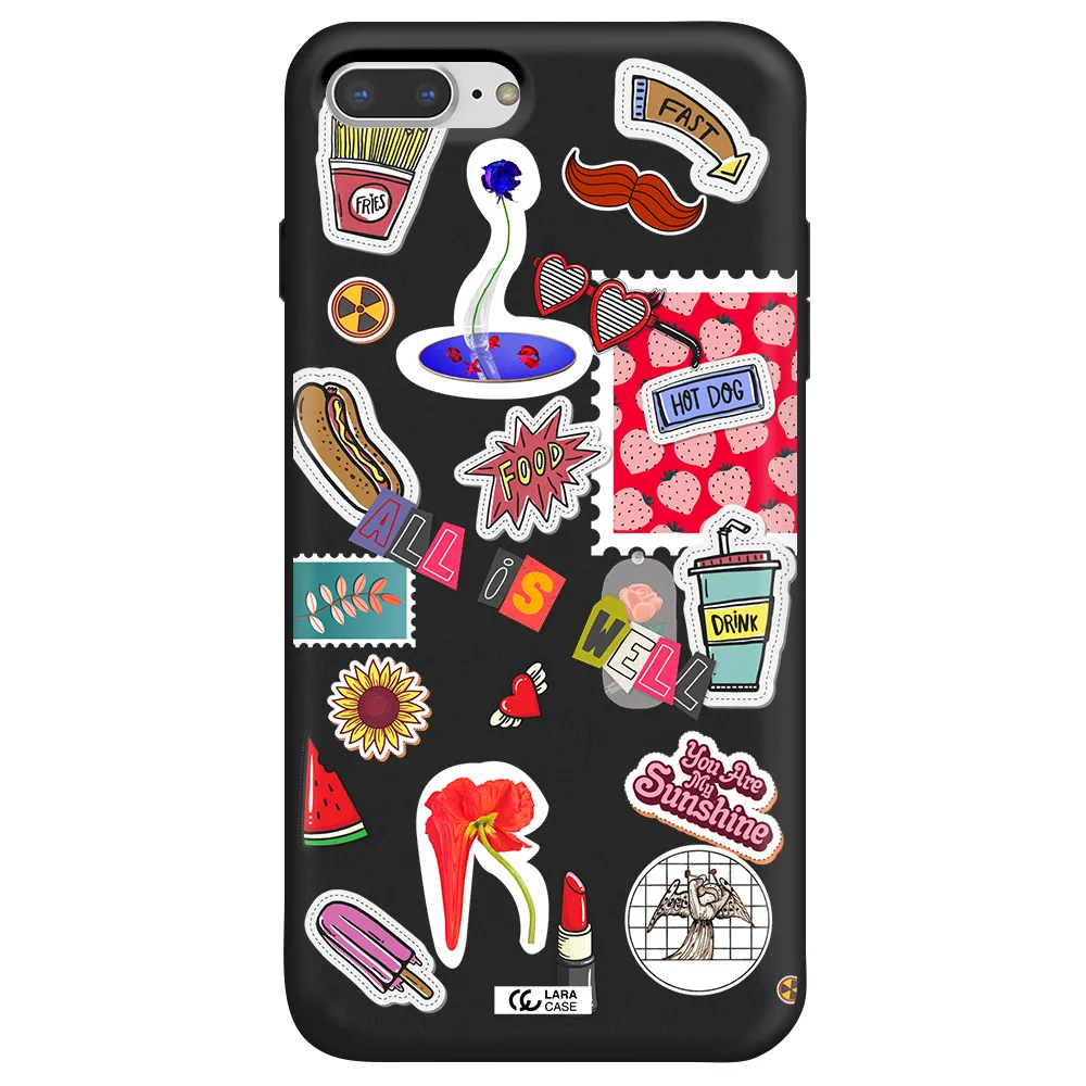 All Is Well Apple iPhone 7 plus Silicone black Case