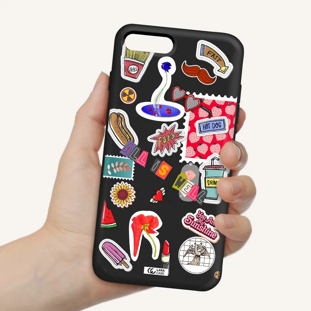 All Is Well Apple iPhone 7 plus Silicone black Case