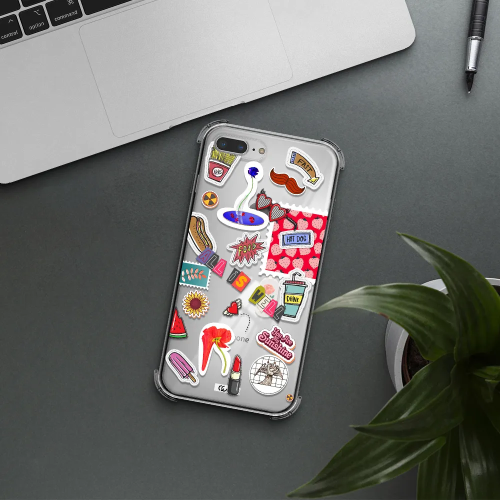 All Is Well Apple iPhone 8 plus Clear PC Case