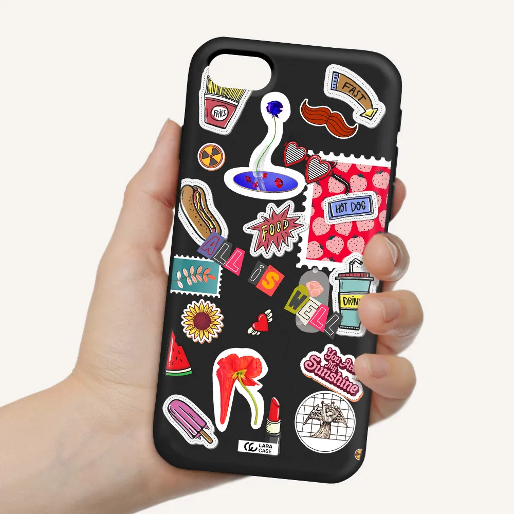 All Is Well Apple iPhone se 2020 Silicone black Case