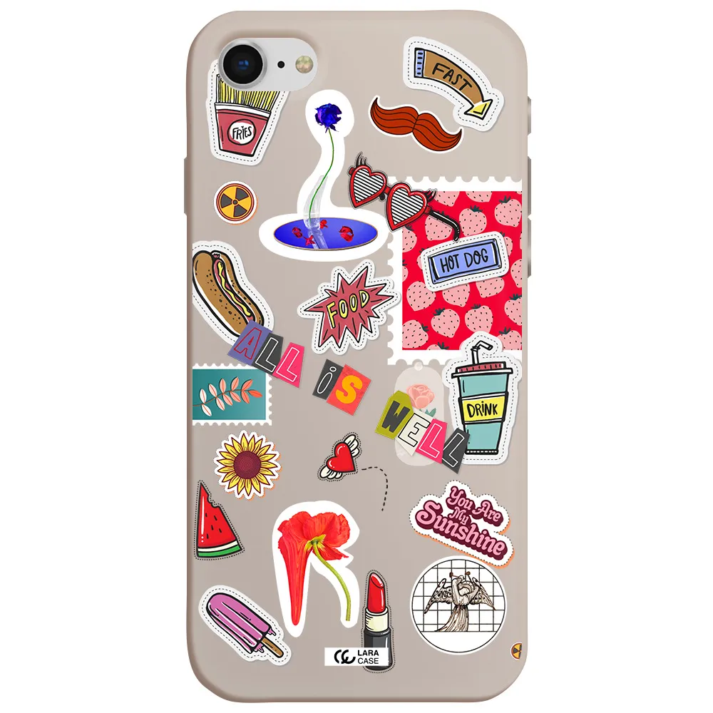 All Is Well Apple iPhone se 2020 Silicone Stone Case