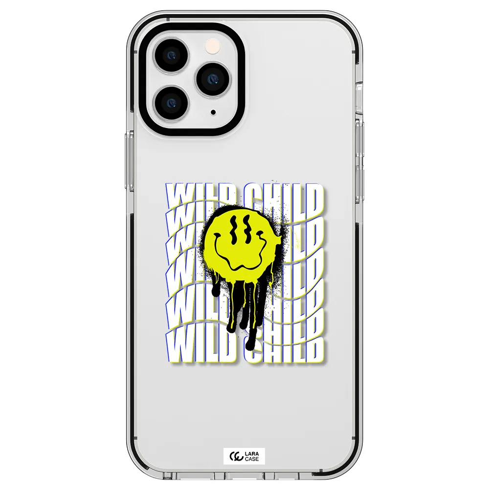 Wild Child Apple iPhone 11 pro max impact black border Case