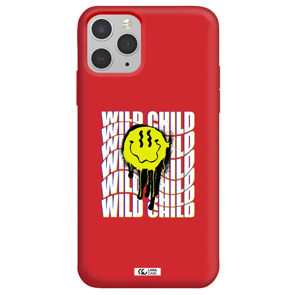 Wild Child Apple iPhone 11 pro max Silicone Imperial Red Case