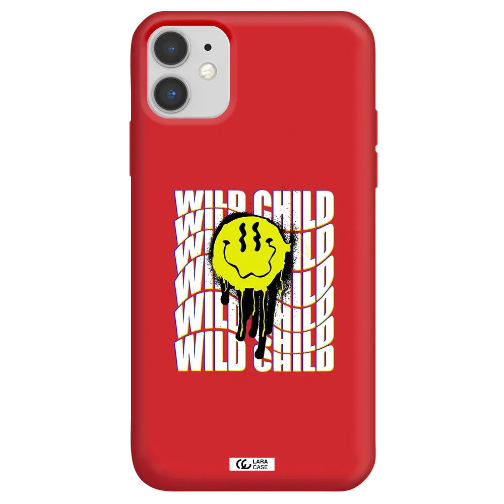 Wild Child Apple iPhone 11 Silicone Imperial Red Case