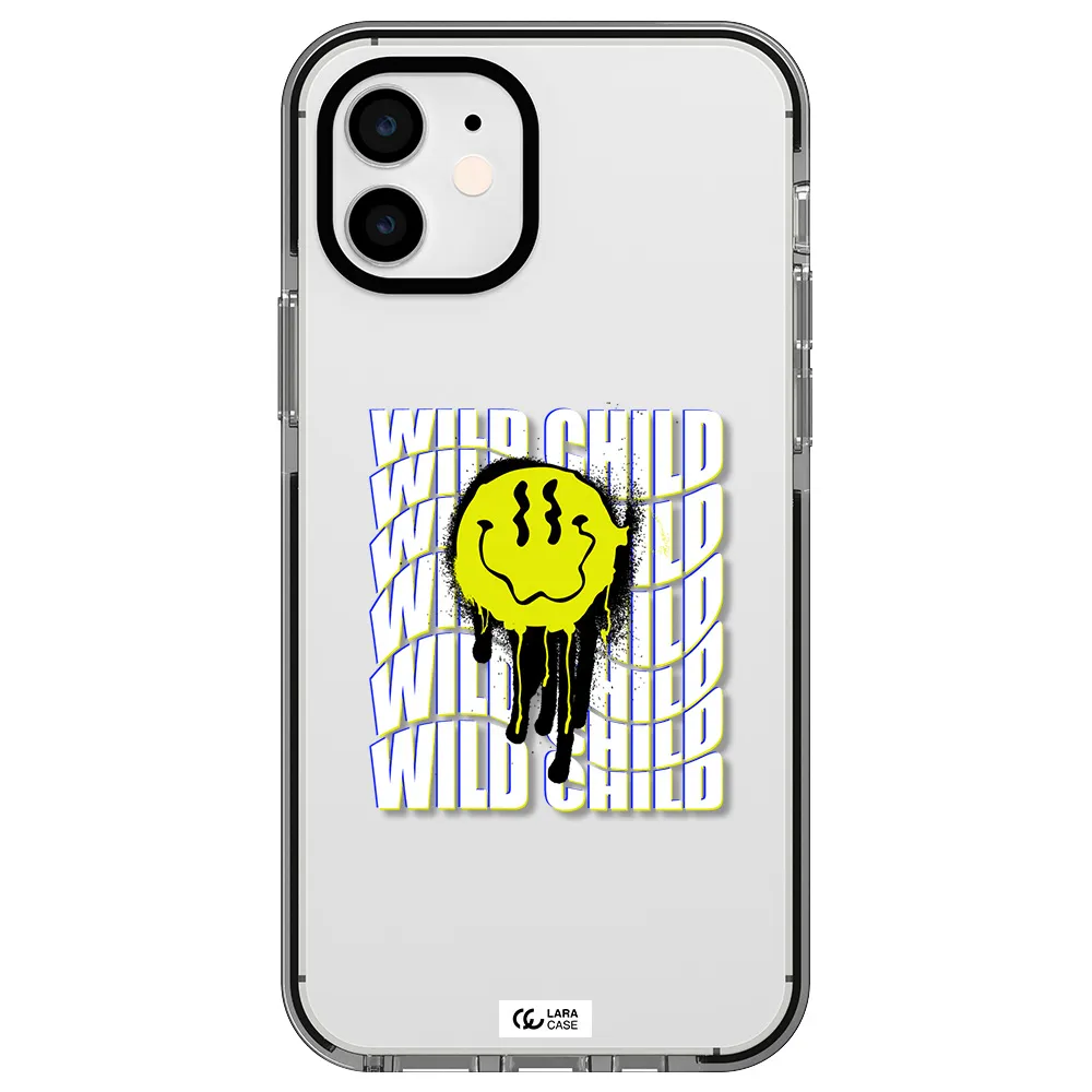 Wild Child Apple iPhone 12 impact black border Case