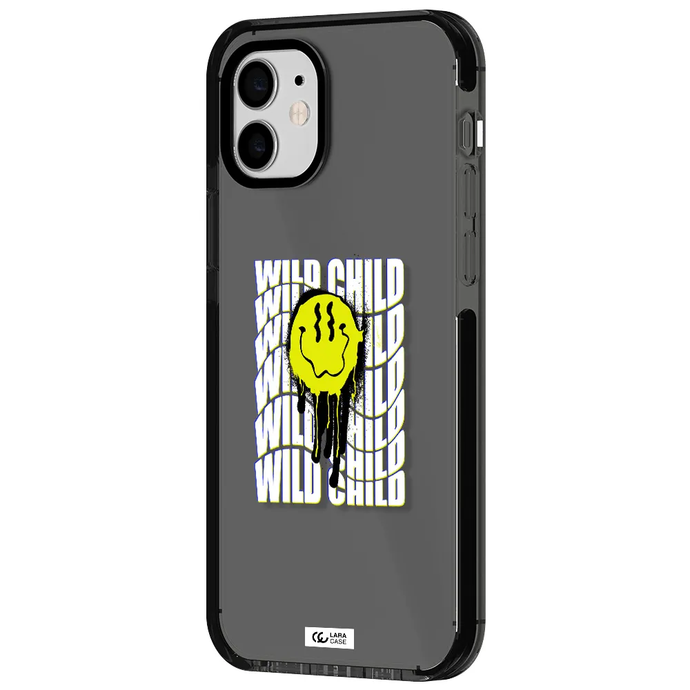 Wild Child Apple iPhone 12 impact Smoke Black Case