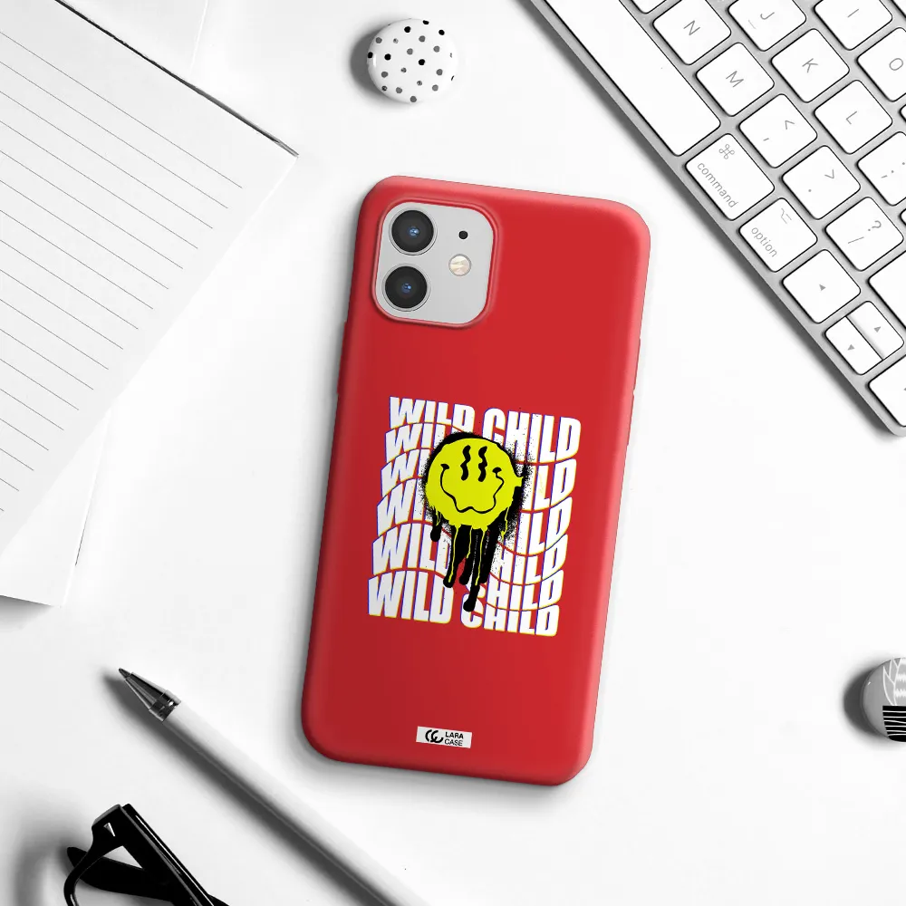 Wild Child Apple iPhone 12 mini Silicone Imperial Red Case