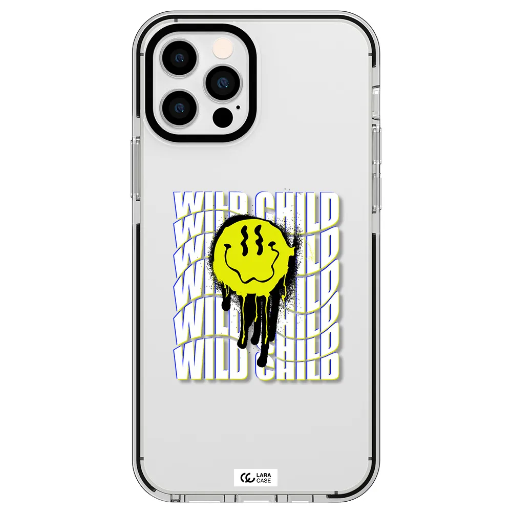 Wild Child Apple iPhone 12 pro impact black border Case