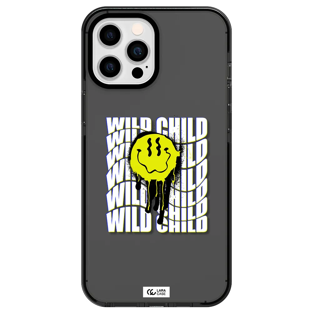 Wild Child Apple iPhone 12 pro max impact Smoke Black Case