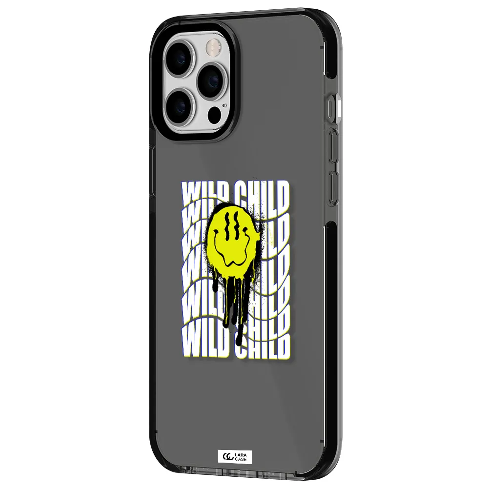 Wild Child Apple iPhone 12 pro max impact Smoke Black Case