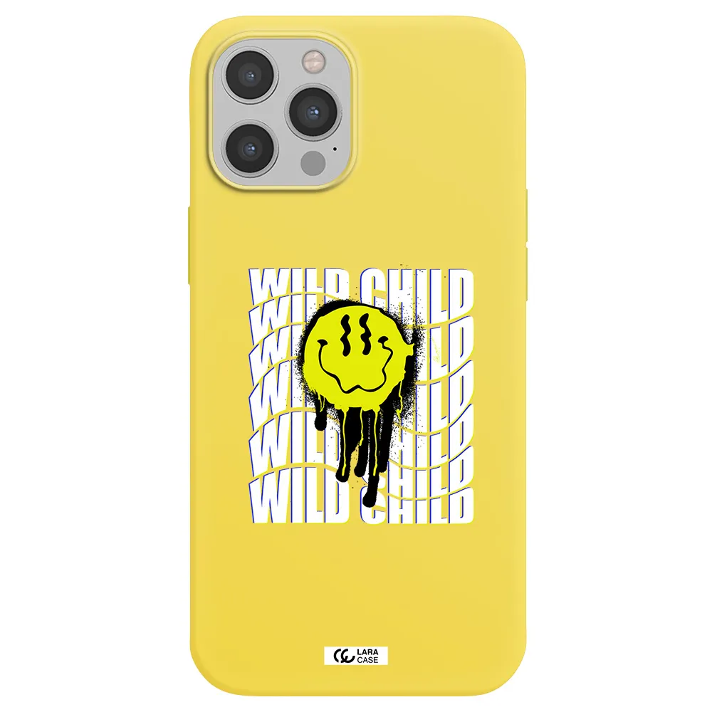 Wild Child Apple iPhone 12 pro max Silicone canary yellow Case