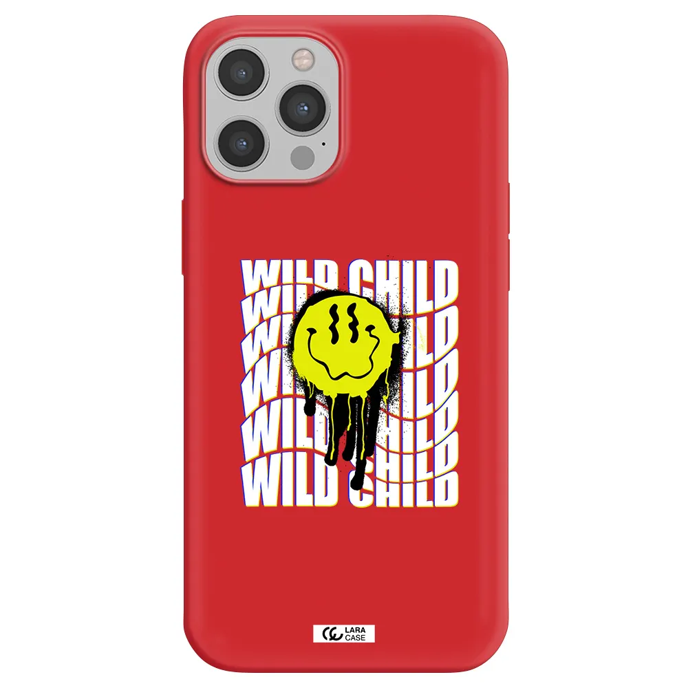 Wild Child Apple iPhone 12 pro max Silicone Imperial Red Case