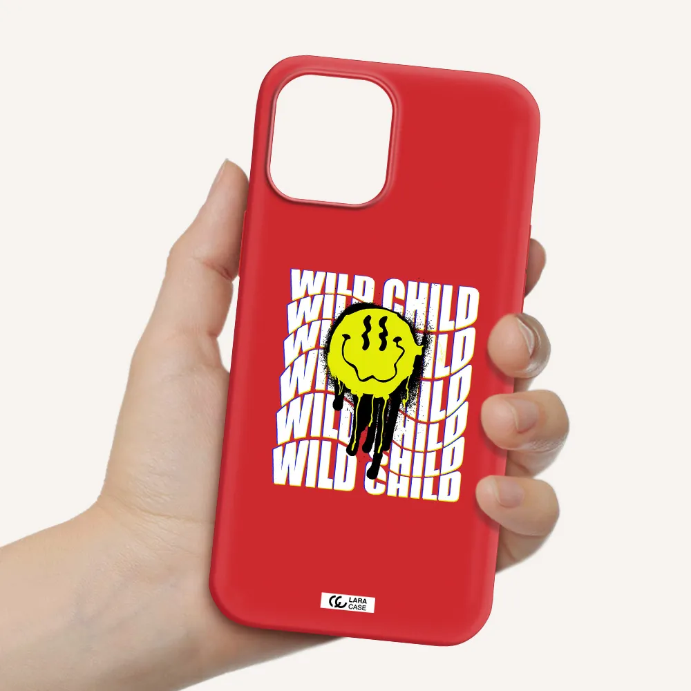 Wild Child Apple iPhone 12 pro max Silicone Imperial Red Case