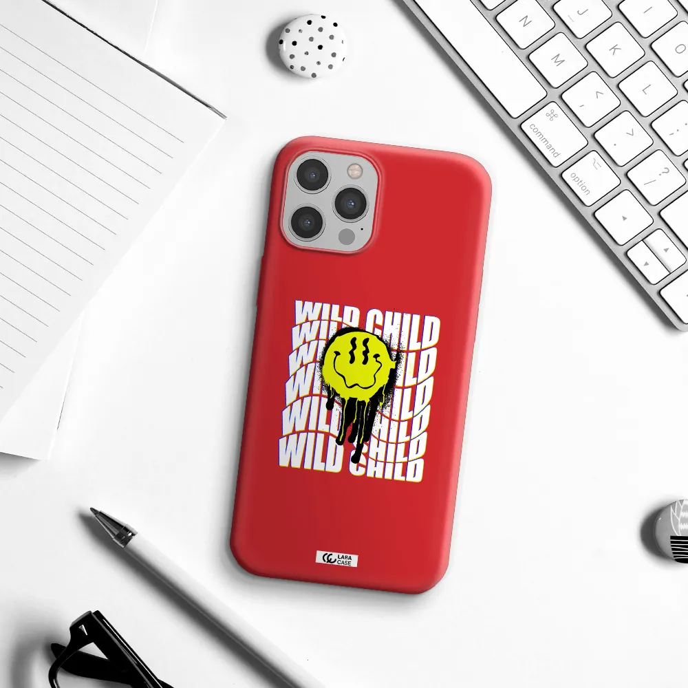 Wild Child Apple iPhone 12 pro Silicone Imperial Red Case