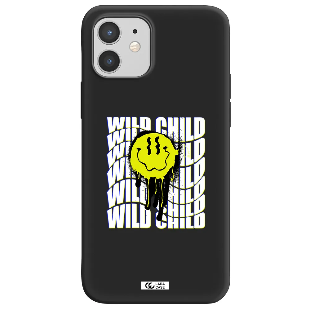 Wild Child Apple iPhone 12 Silicone black Case