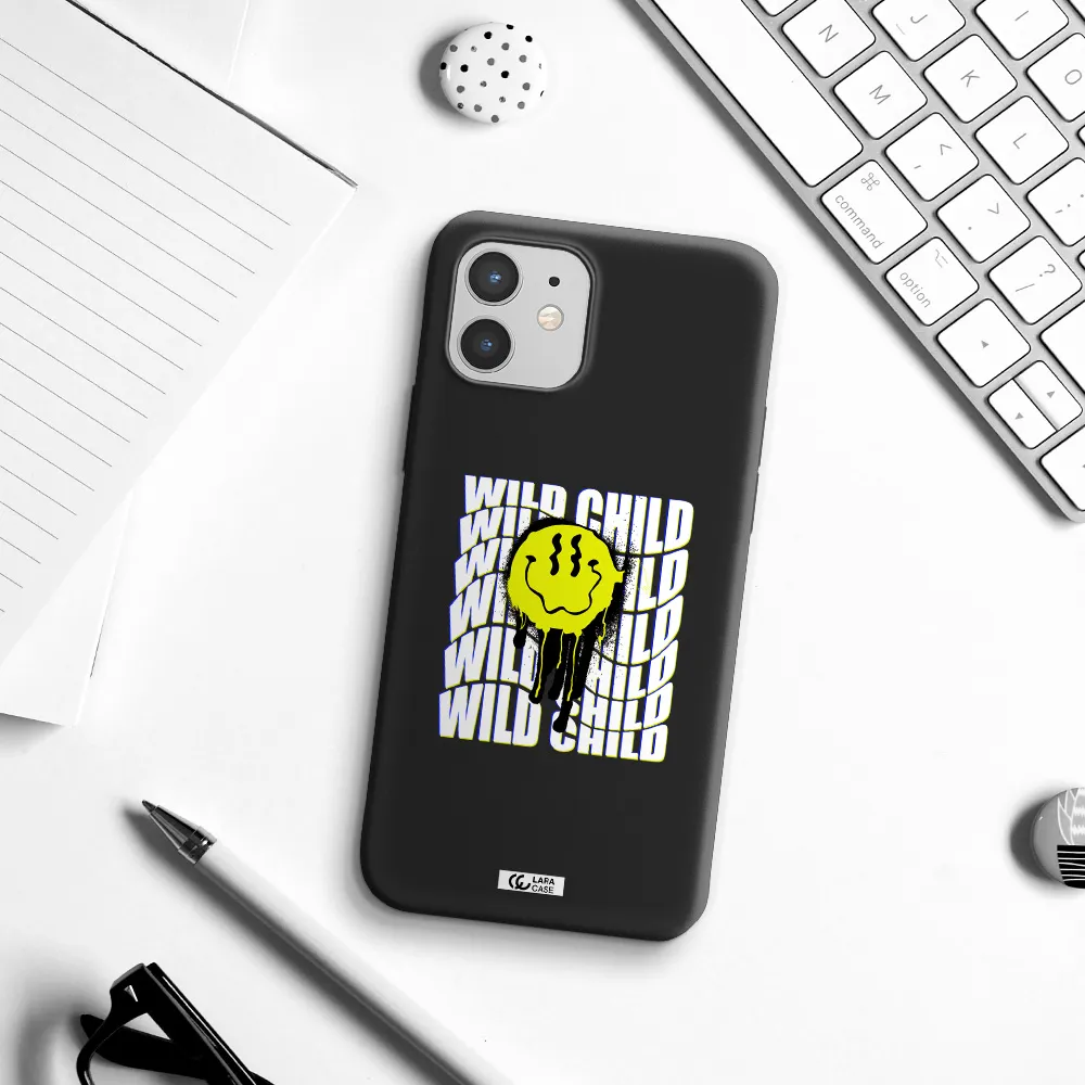 Wild Child Apple iPhone 12 Silicone black Case