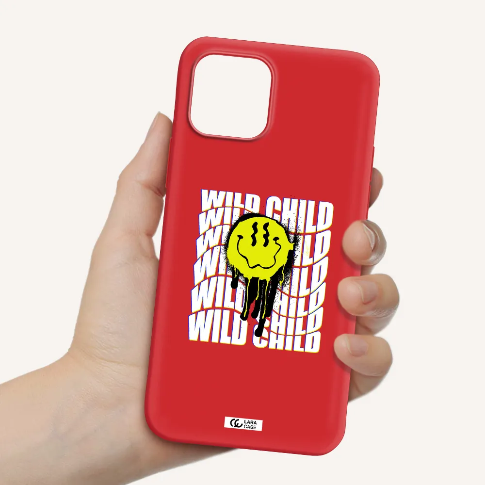 Wild Child Apple iPhone 12 Silicone Imperial Red Case