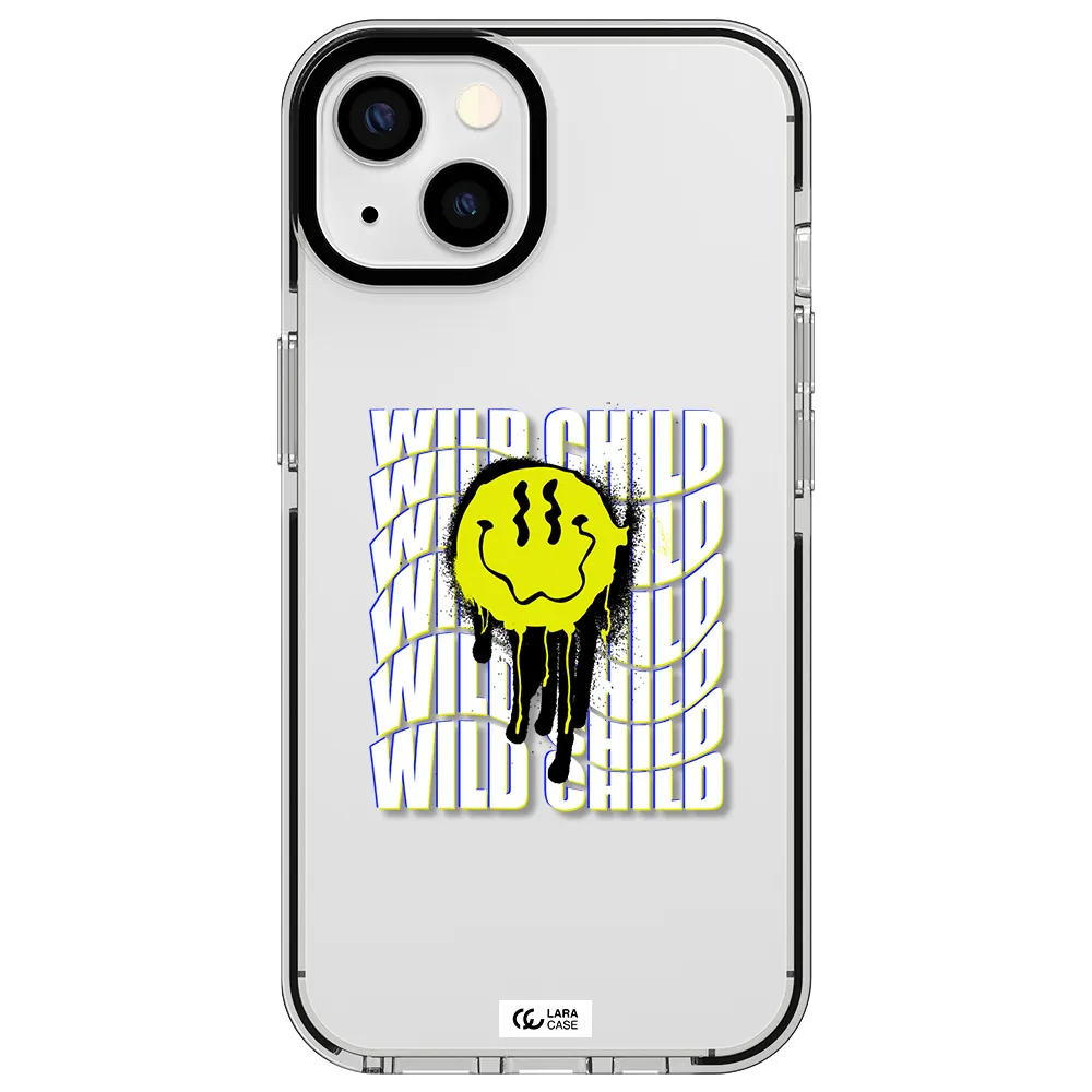 Wild Child Apple iPhone 13 impact black border Case