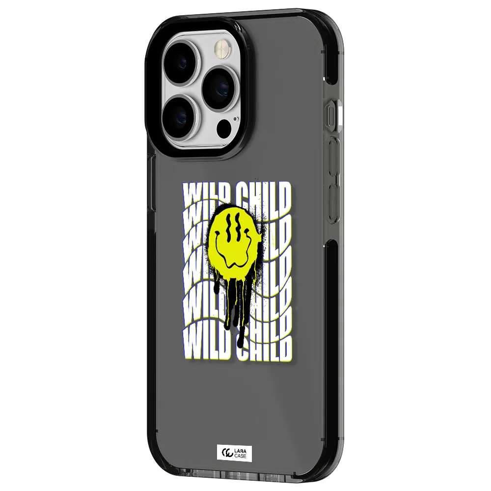 Wild Child Apple iPhone 13 Pro impact Smoke Black Case